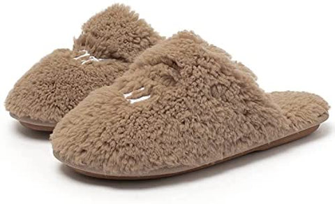 Katliu Women's Plush Slipper with Memory Foam Lightweight Indoor House Slippers Cozy Fluff Bedroom Slippers Spa Slippers Closed Toe