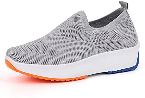 Samilor Breathable Mesh Loafers for Women Slip On Walking Shoes Platform Fashion Sneakers