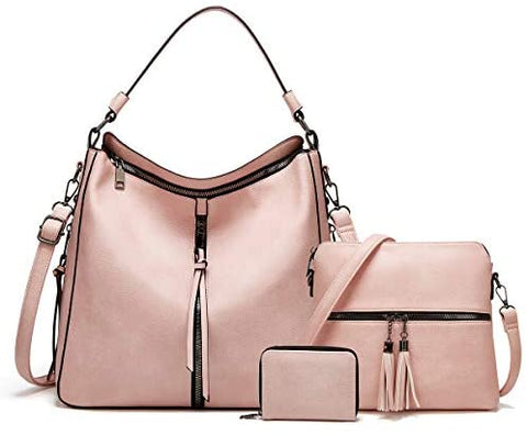 Women Fashion Handbags Wallet Tote Bag Shoulder Bag Top Handle Satchel Purse Set 4pcs