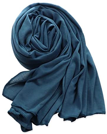 Vabovin stretch jersey long scarf light weight turban for women head wraps 71 * 32 inches