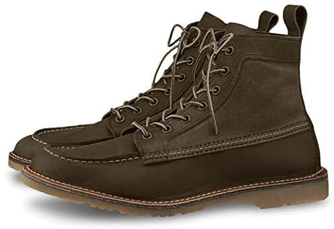 Mens Lace Up Ankle Boots Water Proof Platform Round Toe Booties Casual Non Slip Walking Shoes