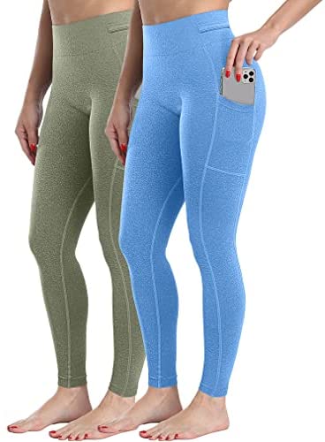 Women's 2 Pack Seamless High Waisted Yoga Pants
