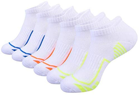 Mens Ankle Athletic Low Cut Socks for Men Sports Running Cushion 6 Pack