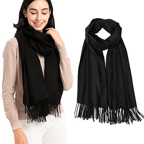 Pashmina Shawl and Wrap for Women Warm Pashmina Scarf Shawl Wrap Cashmere Feel Large Soft Wrap Warm Stole