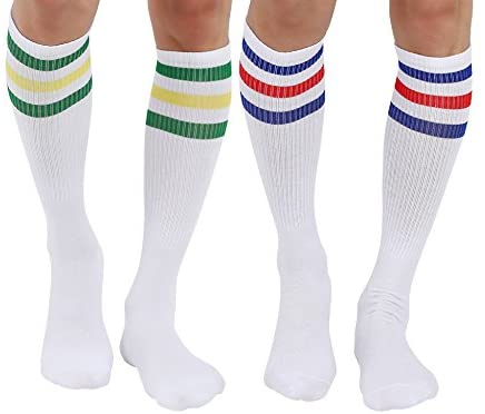 Joulli White Knee High Tube Socks 1-3 Pairs