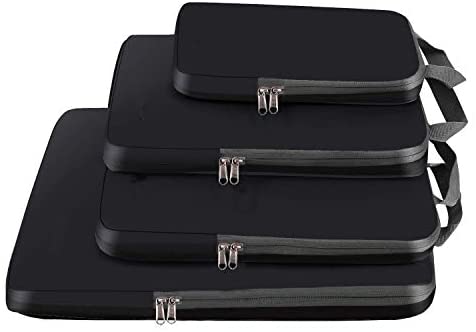 BAGAIL 4 Set/5 Set/6 Set Compression Packing Cubes Travel Expandable Packing Organizers