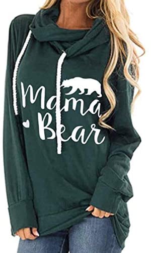 Womens Hoodie Oversized with Mama Bear