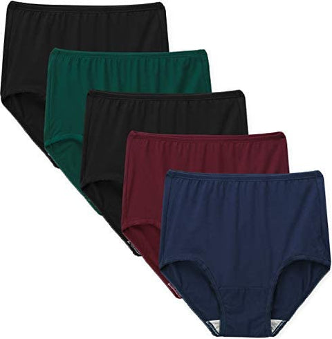 INNERSY Women's Multipack High Waisted Full Brief Panties Underwear