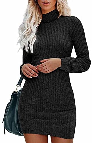 Women's Turtleneck Sweater Dress