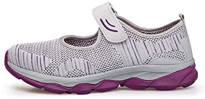 FitVille Slip On Shoes for Women Slipon Walking Shoes Lightweight Breathable Synthetic Fabric Soft Memory Foam Sole for Indoor Outdoor