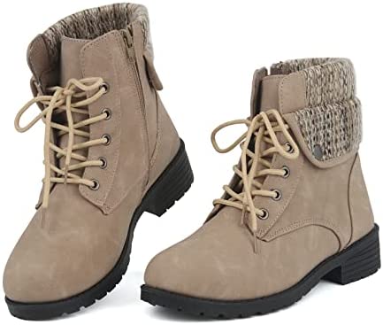 MUSSHOE Ankle Boots For Women Comfortable Warm Women's Ankle Boots & Booties