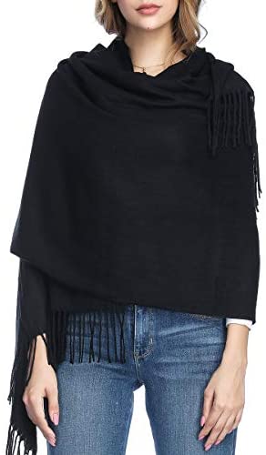 Extra Large Thick Soft Cashmere Wool Shawl Wraps for Women - PoilTreeWing Pashmina Scarf