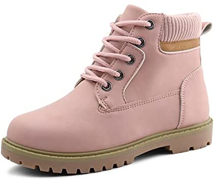 Kids Ankle Boots Boys Girls Lace-Up Outdoor Comfort Work Boots