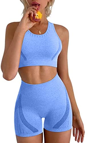 Women's Yoga 2 Piece Seamless Workout Outfits