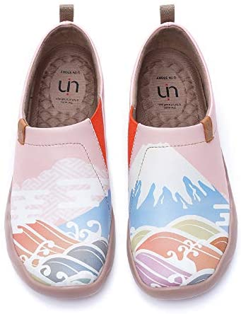 UIN Women's Men's Slip On Casual Shoes Art Travel Painted Comfortable Walking Loafer Sneakes Janpanese Art Style