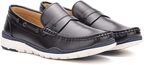 X RAY Footwear Men's Alexus, Low Top Casual Walking Boat Shoe Loafer, Apron Toe, Ethylene Vinyl Acetate Outsole