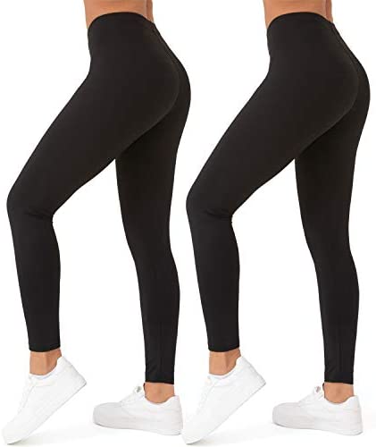 Leggings for Women, Stretch Mid-Rise Leggings, Not See Through Workout Leggings