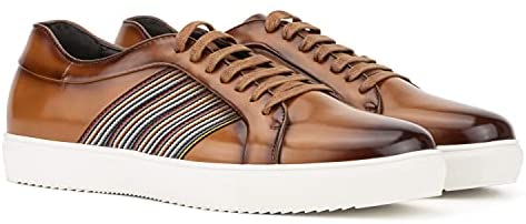 X RAY Footwear Men's Rubert Low Top Casual Walking Fashion Faux Leather Shoe Sneaker, Round Toe, Wedged Rubber Outsole