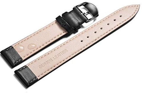 Quick Release Genuine Leather Watch Band Replacement