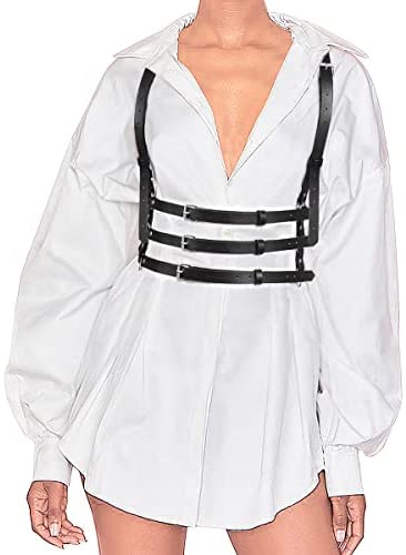 Women's Body Waist Belt Vest Punk Leather Belt For Dresses