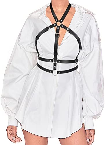 Women's Body Waist Belt Vest Punk Leather Belt For Dresses