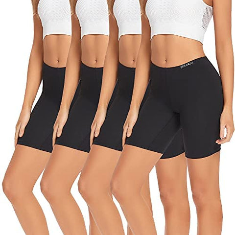 POKARLA Womens Underwear Cotton Boxer Shorts Anti Chafing Bike Shorts Boyshorts Panties(Regular & Plus Size)
