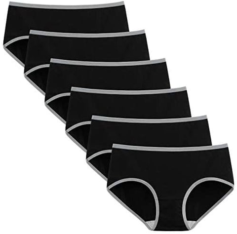 INNERSY Womens Underwear Cotton Hipster Panties Regular & Plus Size 6-Pack