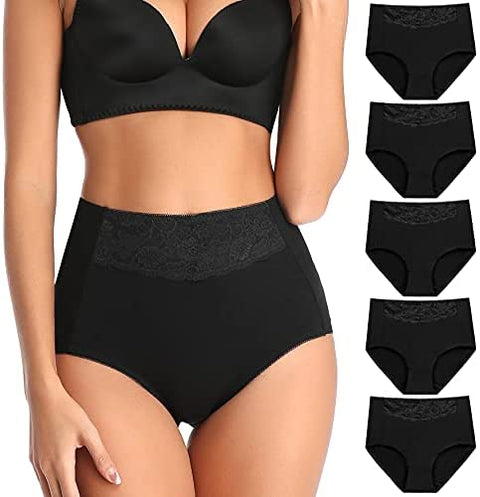Womens Cotton Underwear High Waist Postpartum Care Panties Soft Breathable No Muffin Briefs Ladies(Multipack) for S-4XL