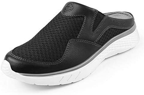 Womens Mule Sneakers - Walking Shoes for Women with Arch Support, Orthopedic Slip On Clog for Ladies