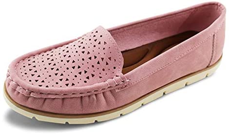 Womens Penny Loafers Breathable Slip on Flat Shoes Moccasins