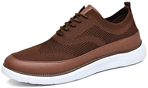 konhill Men's Mesh Sneakers Oxfords - Casual Lightweight Fashion Dress Shoes