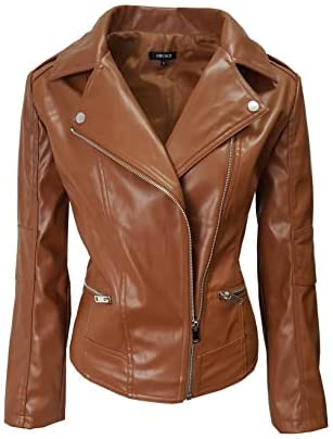 Faux Suede Jacket for Women Long Sleeve Zipper Up Casual Outwear
