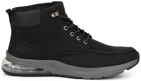 X RAY Reserved Footwear Eagle Lake Men Cascade Fashion Casual Faux Leather High Top Sneakers, Hook and Eye Lace-Up, Round Toe, Thermoplastic Rubber Outsole