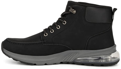 X RAY Reserved Footwear Eagle Lake Men Cascade Fashion Casual Faux Leather High Top Sneakers, Hook and Eye Lace-Up, Round Toe, Thermoplastic Rubber Outsole