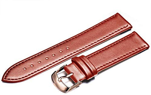 Quick Release Genuine Leather Watch Band Replacement