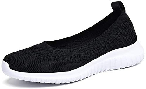 konhill Women's Comfortable Walking Shoes - Tennis Athletic Casual Slip On Sneakers