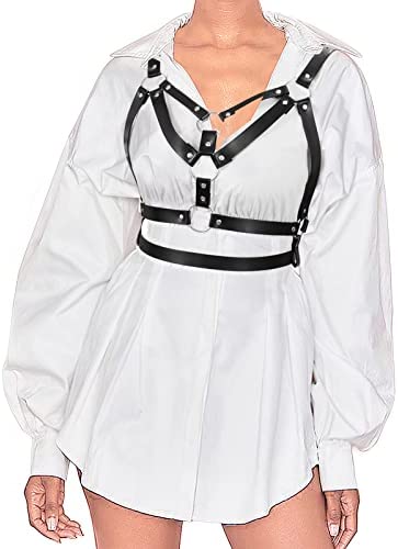 Women's Body Waist Belt Vest Punk Leather Belt For Dresses
