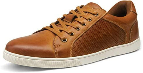 Valyrain Men's Sneakers Fashion Leather Casual Shoes Dress Sneaker Oxford Shoes