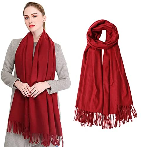 Pashmina Shawl and Wrap for Women Warm Pashmina Scarf Shawl Wrap Cashmere Feel Large Soft Wrap Warm Stole