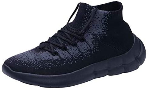 konhill Men's Fashion Walking Sneakers - Casual Athletic Running Tennis Sock Gym Shoes