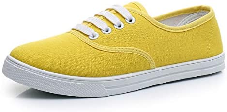 VenusCelia Women's Rainbow Canvas Lace Up SneakerⅡ