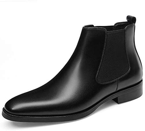 GIFENNSE Mens Chelsea Boots Leather Dress Boots for Men