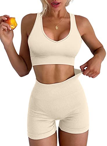 Women's Yoga 2 Piece Seamless Workout Outfits
