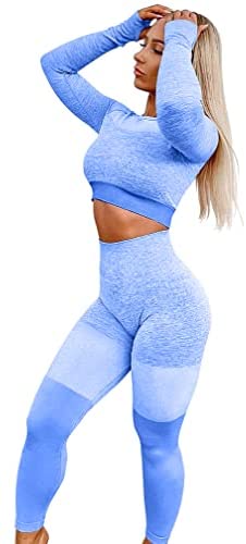 Women's Seamless Yoga Workout Sets 2 Piec
