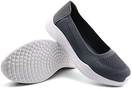 Women Knit Loafers Comfortable Slip on Flats Shoes