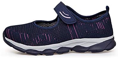 FitVille Slip On Shoes for Women Slipon Walking Shoes Lightweight Breathable Synthetic Fabric Soft Memory Foam Sole for Indoor Outdoor