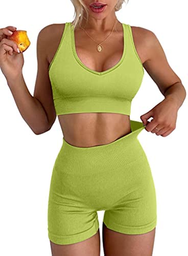 Women's Yoga 2 Piece Seamless Workout Outfits
