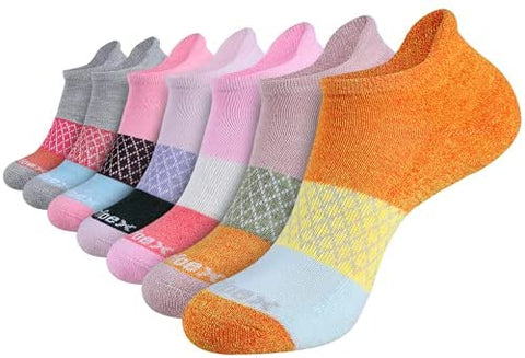 Womens Ankle Socks 7-Pack Cushioned Athletic Running Socks with Tab
