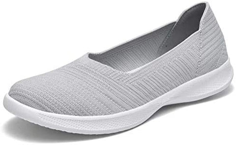 konhill Women's Slip on Flat-Comfy Walking Nurse Shoes
