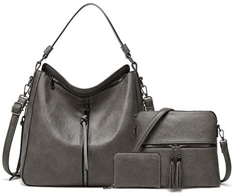 Women Fashion Handbags Wallet Tote Bag Shoulder Bag Top Handle Satchel Purse Set 4pcs